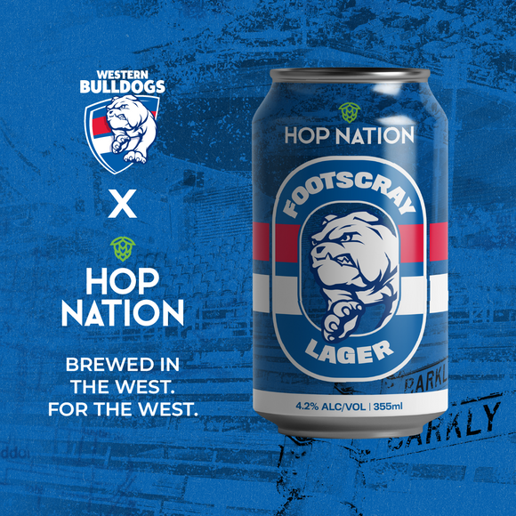 Footscray Lager: A New Collab Between Hop Nation and the Bulldogs